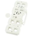 Miniatyrbild 4 av 7: Stor digital väggklocka / väckarklocka i 3D med vitt LED-ljus –