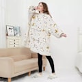 Miniatyrbillede 1 af 6: Oversized hoodie - Katte 96cm
