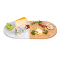 Miniatyrbillede 2 af 2: Serveringsfad i marmor & træ