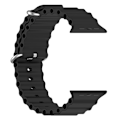 Pikkukuva 2 / 3: Ocean-ranneke Apple Watch Ultralle - 42/44/45/49mm, musta