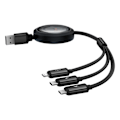 Miniatyrbillede 2 af 2: Baseus Free2Draw 100W multikabel USB til USB-C, belysning og Mi