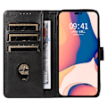 Miniatyrbillede 2 af 3: Kunstlæderetui med kortplads til iPhone 16 Pro Max - Svart