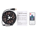 Miniatyrbillede 3 af 8: USB-drevet TV-belysning / LED-lyskæde med Fjer - 12W 60 LEDs SM
