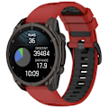 Miniatyrbild 2 av 2: Silikonarmband till Garmin Fenix 8 47mm - Röd