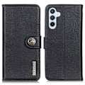 Miniatyrbild 1 av 6: KHAZNEH Samsung Galaxy S24 FE Fodral Läder Svart