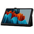 Miniatyrbild 6 av 6: Samsung Galaxy Tab S7 Plus / Tab S8 Plus Litchi Läder Fodral Svart