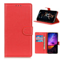 Miniatyrbild 1 av 5: Nokia 3.4 - Litchi Läder Fodral - Röd Red Röd