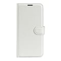 Miniatyrbild 5 av 6: Google Pixel 9a Fodral Litchi Läder Vit