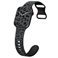 Miniatyrbild 2 av 2: Apple Watch 38/40/41 Klockarband Leopard Grå/Svart