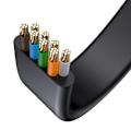 Miniatyrbild 3 av 6: Baseus 1.5m Cat6 Platt RJ45 Nätverkskabel Svart
