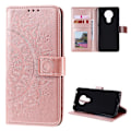 Miniatyrbild 4 av 6: Nokia G10 / G20 Fodral Tryckt Mandala Läder Roséguld
