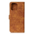 Miniatyrbild 3 av 5: Xiaomi Mi 11 - KHAZNEH Retro Läder Fodral - Brun Brown Brun