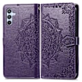 Miniatyrbild 1 av 6: Samsung Galaxy A36 5G/A56 5G Fodral Mandala Läder Lila