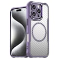 Miniatyrbild 1 av 6: iPhone 16 Pro Max Skal MagSafe Hybrid Kolfiber Textur Lila
