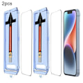 Miniatyrbild 1 av 2: iPhone 14 Plus/13 Pro Max 2-PACK Skärmskydd Heltäckande Härdat Glas