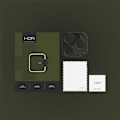 Miniatyrbild 2 av 2: HOFI iPhone 15 Pro / 15 Pro Max Linsskydd AluCam Pro+ Svart