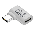 Miniatyrbild 1 av 4: 140W USB 3.1 USB-C Hane till USB-C Hona Adapter 8K 40Gbps Vit