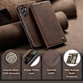Miniatyrbild 4 av 6: CASEME Galaxy A56 5G/A36 5G Fodral Retro Läder Mörk Brun