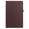 Miniatyrbild 2 av 5: Samsung Galaxy Tab A7 10.4 Fodral Litchi läder Brun Brown Brun