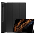 Miniatyrbild 1 av 6: Samsung Galaxy Tab S9 Ultra Fodral Tri-Fold Läder Svart