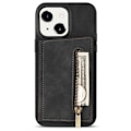 Miniatyrbild 1 av 6: iPhone 15 Skal Läder Med Plånboksfunktion Svart