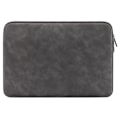 Miniatyrbild 1 av 6: Läder Laptop Sleeve Med Mjukt Foder 13.3" Mörk Grå