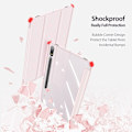 Miniatyrbild 5 av 6: DUX DUCIS Galaxy Tab S9 Plus Fodral TOBY Tri-Fold Rosa
