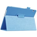 Miniatyrbild 4 av 5: Huawei MediaPad T3 10 - Litchi läderfodral - Ljus Blå LightBlue Ljus Blå