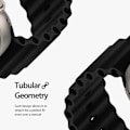 Miniatyrbild 4 av 6: DUX DUCIS Apple Watch 38/40/41 mm Armband Wave Design Svart