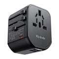Miniatyrbild 1 av 6: Mcdodo 20W PD Reseadapter 2x USB-A 1x USB-C Svart
