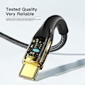 Miniatyrbild 6 av 6: ESSAGER 30cm 100W PD USB-C - USB-C Kabel Svart