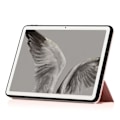 Miniatyrbild 3 av 6: Google Pixel Tablet Fodral Tri-Fold Läder Ljus Rosa