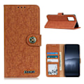 Miniatyrbild 1 av 5: Samsung Galaxy A02s - KHAZNEH Retro Split Läder Fodral - Brun Brown Brun