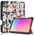 Miniatyrbild 1 av 6: iPad Mini 2024/2021 Fodral Tri-Fold Med Pennhållare Butterfly