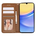 Miniatyrbild 2 av 6: Samsung Galaxy A56 5G/A36 5G Fodral Flip Läder Brun