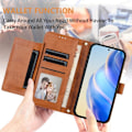 Miniatyrbild 6 av 6: Samsung Galaxy S25 Plus Fodral Multifunktionell Läder Brun