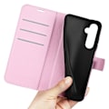 Miniatyrbild 4 av 6: Samsung Galaxy A25 5G Fodral Litchi Läder Ljus Rosa