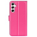Miniatyrbild 6 av 6: Samsung Galaxy A35 5G Fodral Läder Litchi Rosa