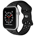 Miniatyrbild 2 av 7: Sportarmband Dual-Color Apple Watch 42/44/45/49 mm (M/L) Svart