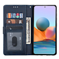 Miniatyrbild 5 av 5: Xiaomi Redmi Note 10 Pro - Multifunktionellt Läder Fodral - Blå Blå