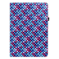 Miniatyrbild 2 av 6: Samsung Galaxy Tab S7 Plus / Tab S8 Plus Fodral Vävd Textur Blå/Rosa