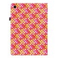 Miniatyrbild 3 av 6: Samsung Galaxy Tab A7 10.4 Fodral Vävd Textur Rosa/Gul