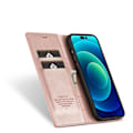 Miniatyrbild 4 av 6: LC.IMEEKE iPhone 14 Pro Fodral Flip Läder Roséguld