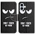 Miniatyrbild 1 av 6: iPhone 16 Plus Fodral Med Tryck Dont Touch