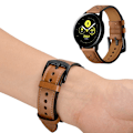 Miniatyrbild 4 av 5: Äkta Läder Armband För Smartwatch - Brun (20 mm) Brown Brun (20 mm)