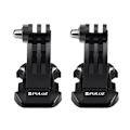 Miniatyrbild 4 av 6: PULUZ 2-PACK J-Hook Snabbfäste För GoPro Svart