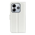 Miniatyrbild 6 av 6: Xiaomi Redmi Note 14 5G Fodral Litchi Läder Vit