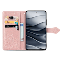 Miniatyrbild 2 av 6: Xiaomi Redmi Note 14 5G Fodral Läder Mandala Tryck Roséguld
