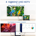 Miniatyrbild 5 av 6: Mini DisplayPort DP till DisplayPort Adapter 8K 60Hz Blå