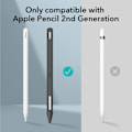 Miniatyrbild 4 av 6: ESR Apple Pencil 2nd Gen Silikon Sleeve Svart/Grå